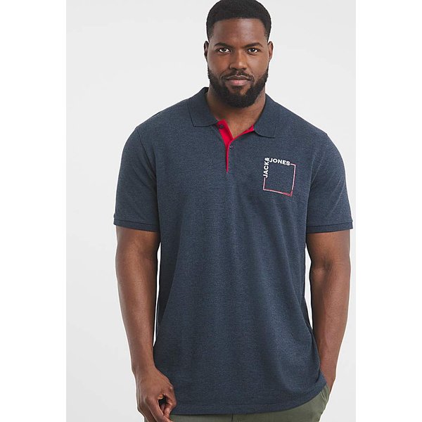 Jack & Jones Verner Logo Polo - Navy SKY Captain - JACK & JONES - Size: M(44)