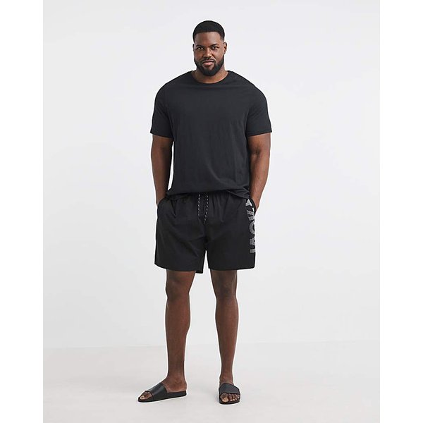 Jack & Jones Maui Logo Swim Short Black - JACK & JONES - Size: 42