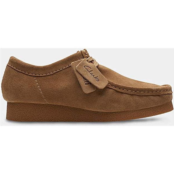 Clarks Wallabee EVO Shoe - Dark Suede Dark Sand - Clarks - Size: 10