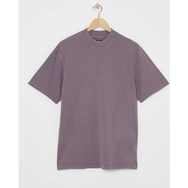 Relaxed Fit Acid Wash T-Shirt Mauve - Jacamo - Size: L42/44 L