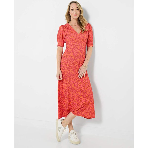 Joe Browns Summer Brights Jersey Dress RED - Joe Browns - Size: 18