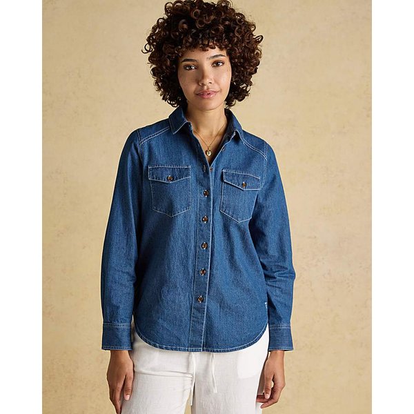 Joules Denim Shirt Blue - Joules - Size: 10