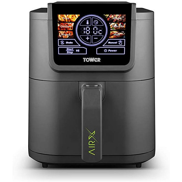 Tower 8L VIPS Digital Air Fryer Grey - Tower