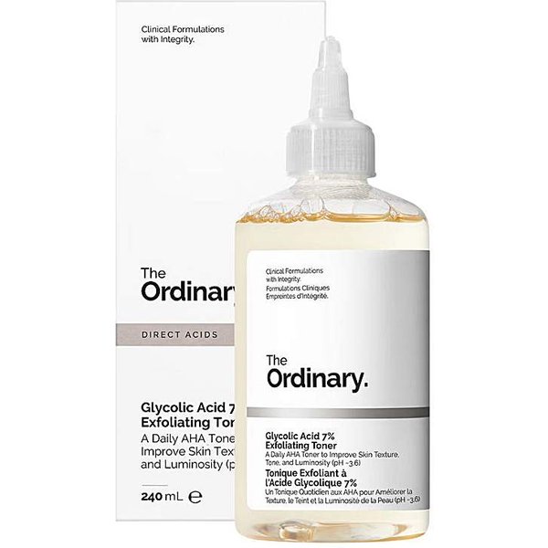 Glycolic Acid 7% Exfoliating Toner White - The Ordinary