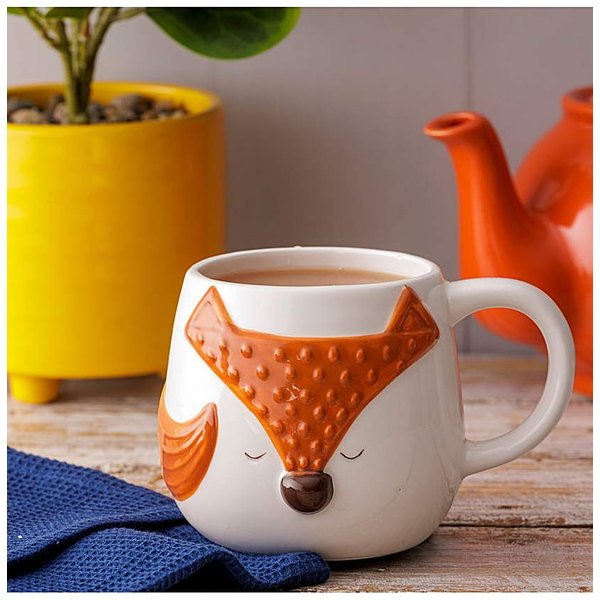 Price & Kensington Woodland Fox Mug Orange - Price & Kensington