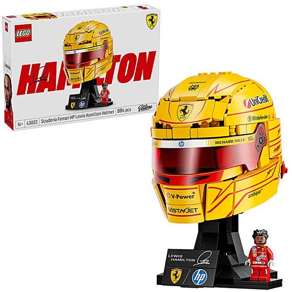 LEGO Editions Scuderia Ferrari HP Lewis Hamilton Helmet Construction Set 43022