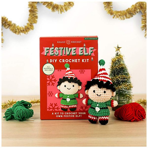 Gift Republic Christmas Elf Crochet Kit