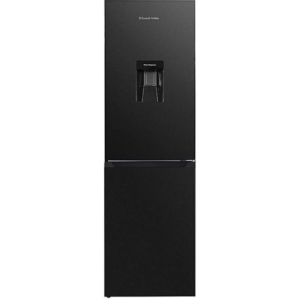 RUSSELL HOBBS 50/50 FRIDGE FREEZER W/ WD Black/Steel - Russell Hobbs