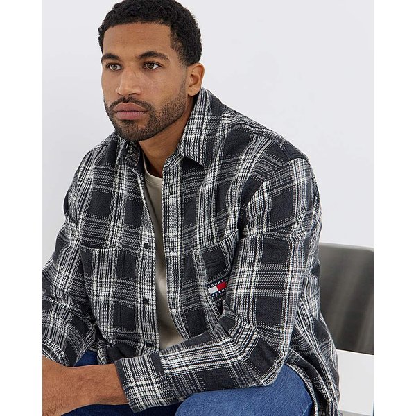 Tommy Jeans Check Shirt - Black