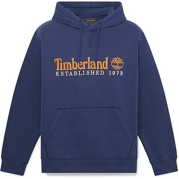 Timberland Established 1973 Logo Hoodie in Navy