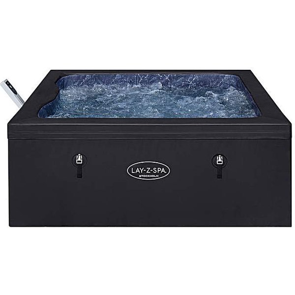 Lay-Z-Spa AirJet Black Square Thermacore - Lay-Z Spa