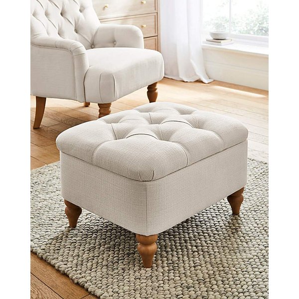 Julipa Mae Fabric Storage Ottoman