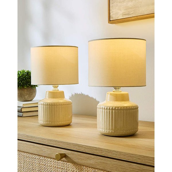 Julipa Beau Textured Base Ceramic Lamps