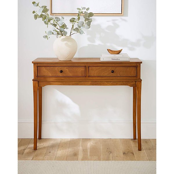 Hazel Console Table Walnut - JD Williams