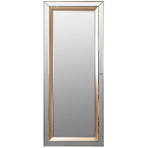 Phantom Leaner Mirror Gold - Gallery Direct