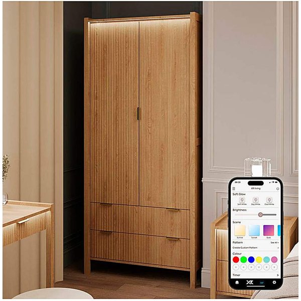 Dakota Wardrobe with Lights