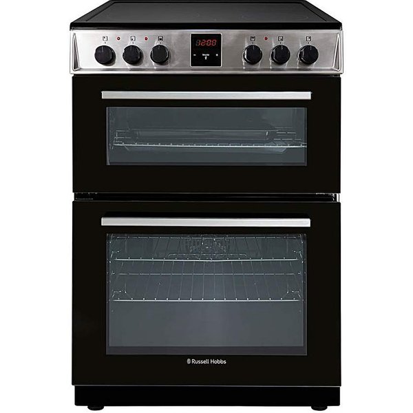 Russell Hobbs Double Oven with Hob Stainless Steel - Russell Hobbs