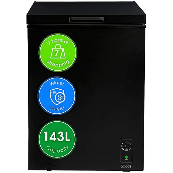 Abode A142CF0E1B Chest Freezer Install Black - Abode