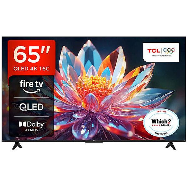 TCL 65T6C-UK 65in 4K QLED HDR TV - TCL