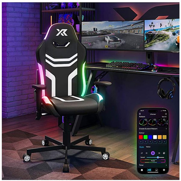X Rocker Agility Compact Gaming Chair Black - X Rocker