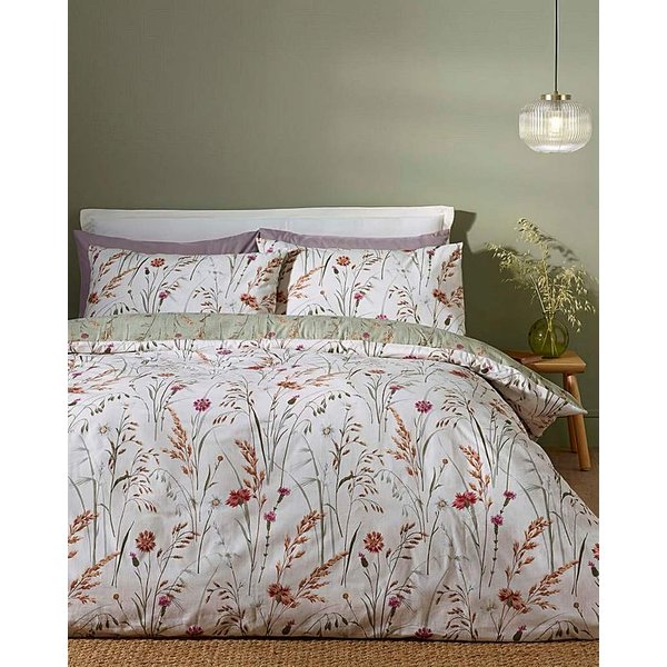 Catherine Lansfield Grasmere Duvet Set Green - Catherine Lansfield - Size: KING