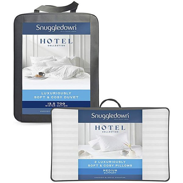 Snuggledown 13.5 Duvet+2 Medium Pillows White - Snuggledown - Size: DOUBLE