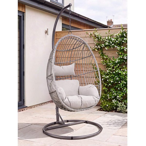 Charles Bentley Rattan Egg Swing Chair