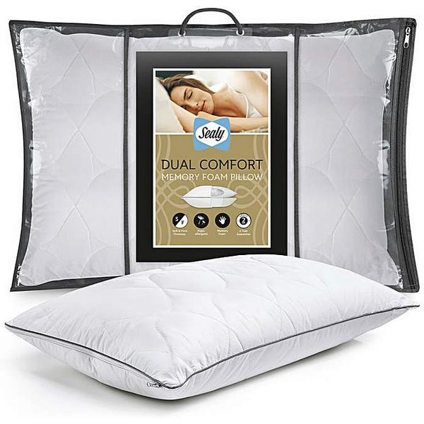 Sealy Dual Comfort Memory Foam Pillow White - Sealy - Size: EACH