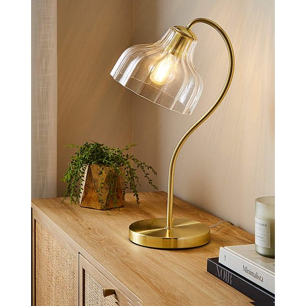 Sienna Scalloped Glass Table Lamp