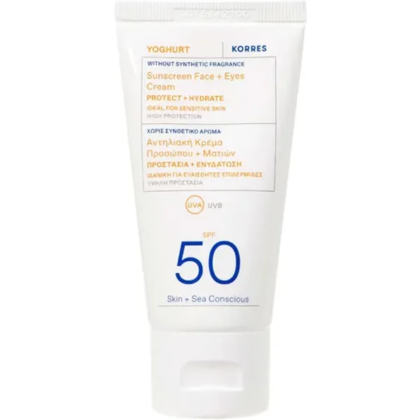 Korres Yoghurt Sunscreen Face + Eyes Cream SPF 50 50ml