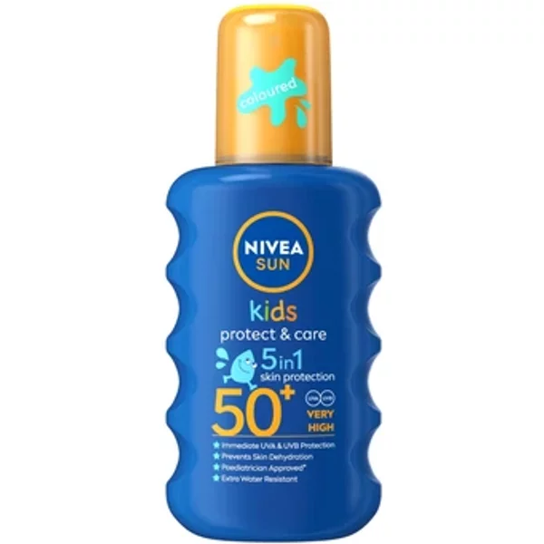 Nivea Sun Kids Protect & Care 5-In-1 Coloured Spray SPF 50+ 200ml