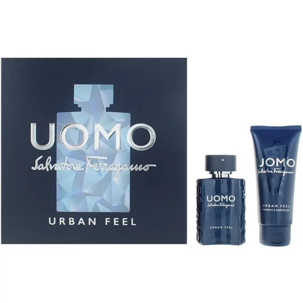 Salvatore Ferragamo Uomo Urban Feel Eau De Toilette Gift Set 50ml & 100ml Shower Gel