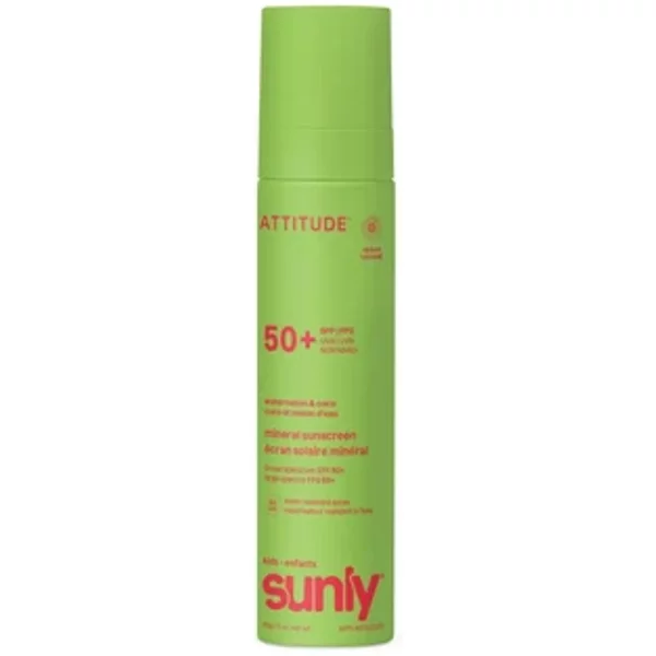 Attitude Kids Sunly Mineral Sunscreen Spray Watermelon & Coco SPF 50 75ml