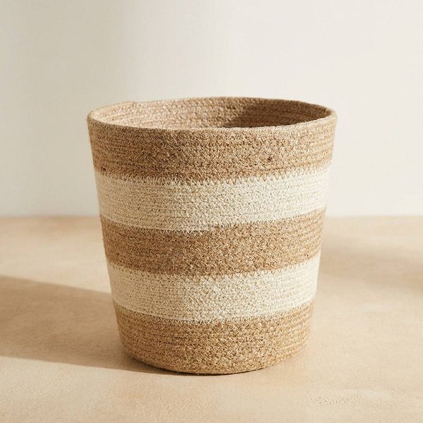 Creme Jute Korb - L/21cm