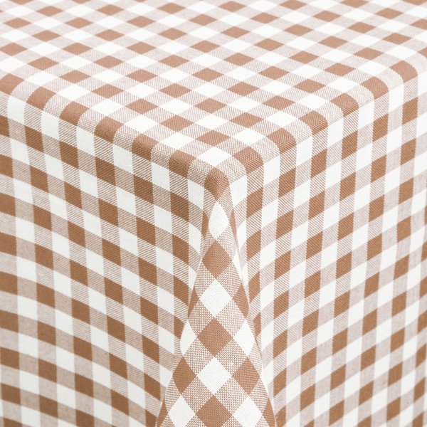 ERWIN M. Tovaglia Rustica; 130x130 cm (LxL); beige/bianco; quadrata
