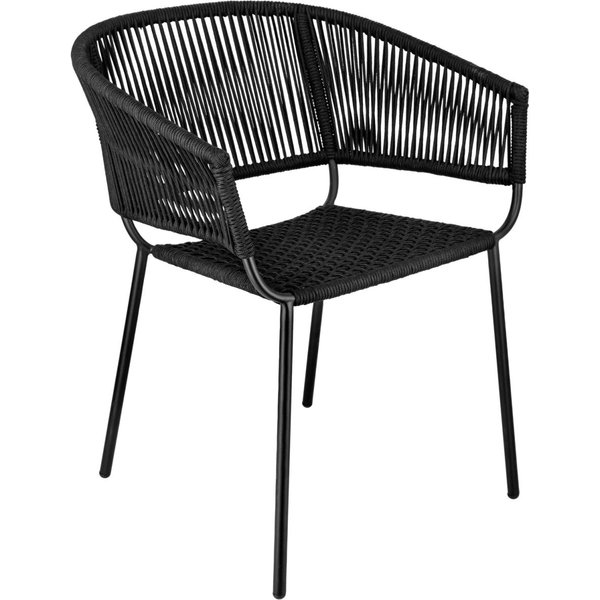 Chaise d'extérieur Samo VEGA; 62.5x56x79 cm (lxPxH); Assise noir, Structure noir; 2 pièce(s) / Lot