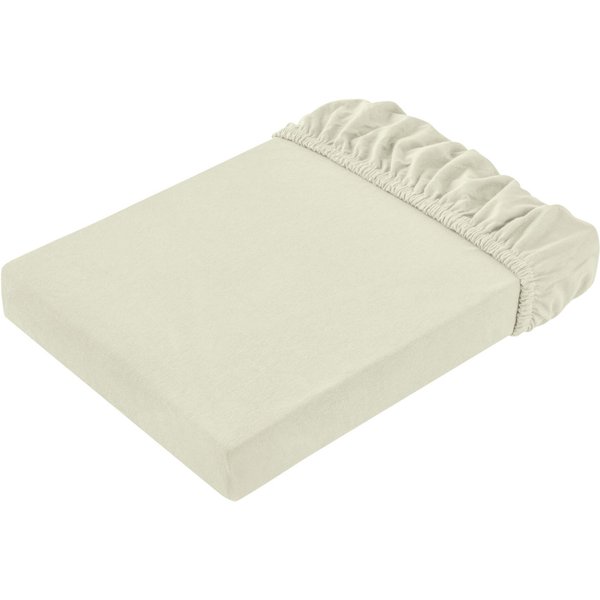 Lenzuolo di sotto Jersey ERWIN M.; 180-200x190-200 cm (LxL); champagne beige