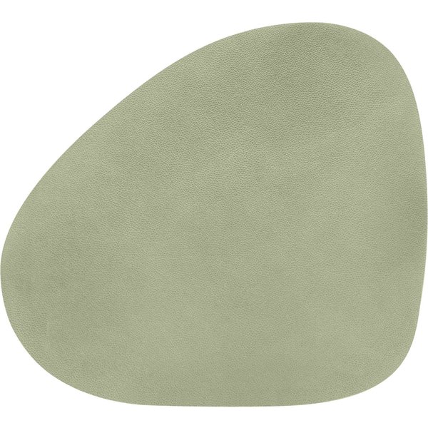 4x ERWIN M. Set de table Kaja organique; 37x41 cm (lxL); vert sauge; ovale; 4 pièce(s) / Lot