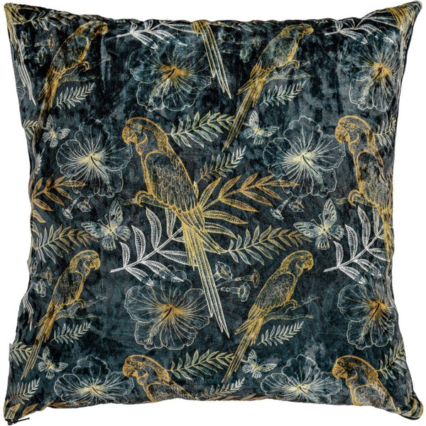 Housse de coussin Floral VEGA; 40x40 cm (lxL); bleu; carré(e)