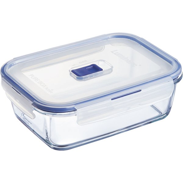 6x Luminarc Boîte en verre Pure Box Active; 1970 ml, 24.2x18x7.9 cm (LxlxH); transparent; rectangulaire; 6 pièce(s) / Lot