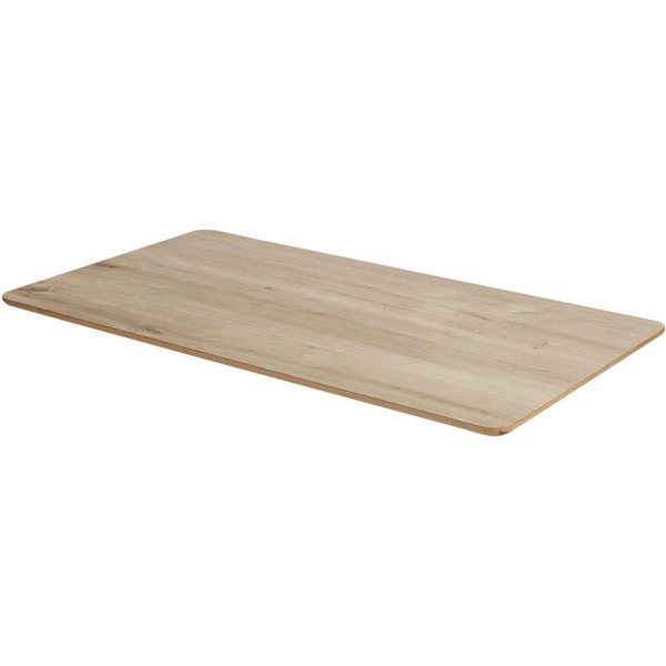 Piano per tavolo Duneo rettangolare VEGA; 140x75x2.5 cm (LxLxH); quercia/naturale; rettangolare