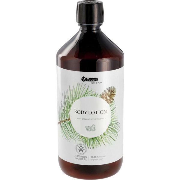 Crema per il corpo per hotel Alpine Pure flacone di ricarica V-Touch; 1000 ml; bianco; 6 pz. / Pacco