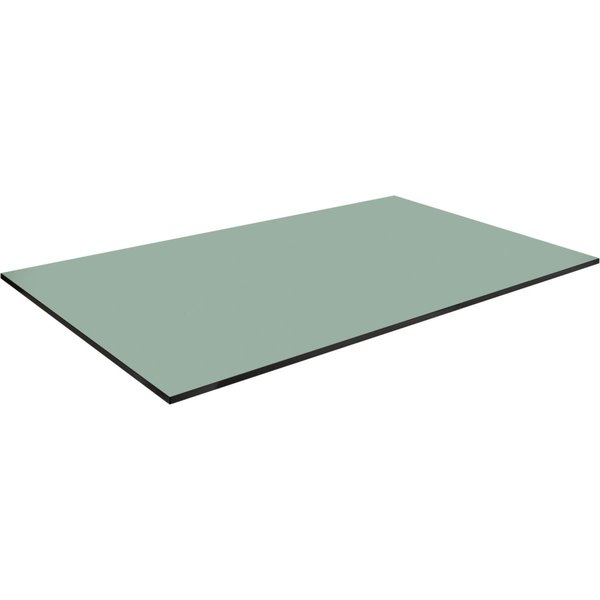 Piano tavolo da esterno in HPL Compa rettangolare VEGA; 139x77 cm (LxL); verde menta; rettangolare