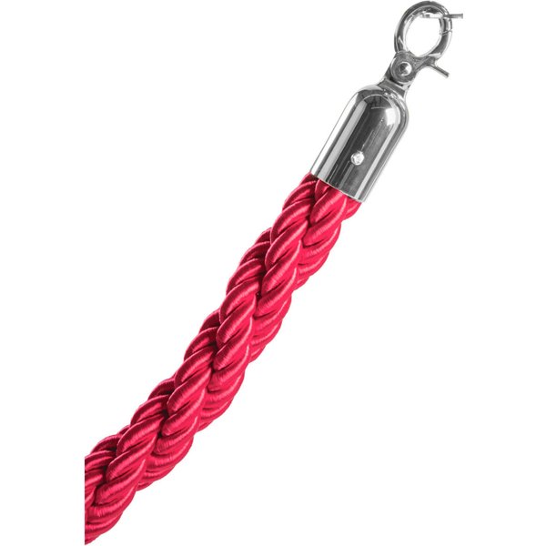 2x VEGA Cordone segnapercorso Vesara con chiusura argento; 153x3.2 cm (LxØ); rosso; 2 pz. / Pacco