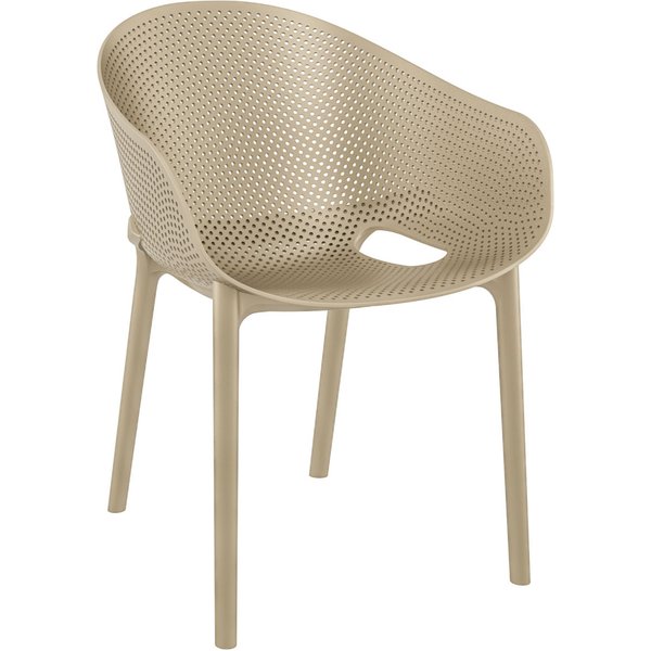 Sedia Sky Siesta; 54x60x81 cm (LxPxH); tortora; 4 pz. / Pacco