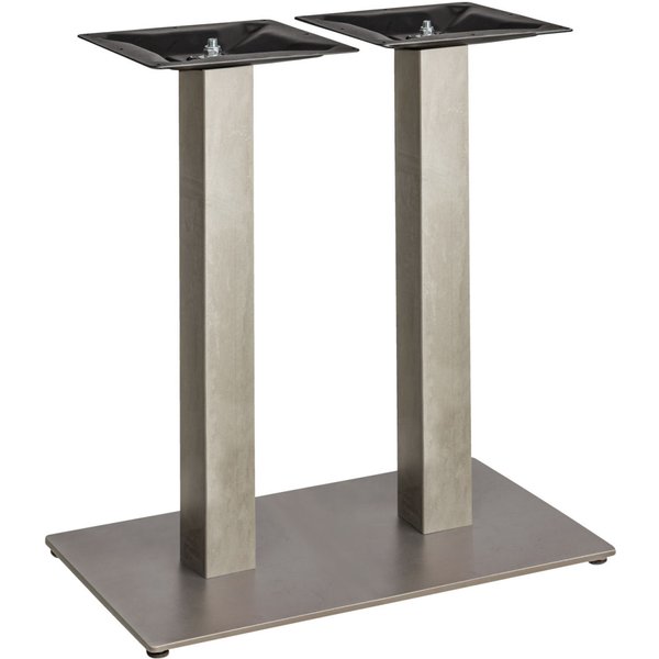 Base tavolo alta Industrio per tavoli rettangolari VEGA; 70x40x72 cm (LxLxH); grigio vintage; rettangolare