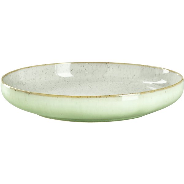 4x VEGA Piatto Cascais fondo; 700 ml, 22.5x4.5 cm (ØxH); verde chiaro; rotonda; 4 pz. / Pacco