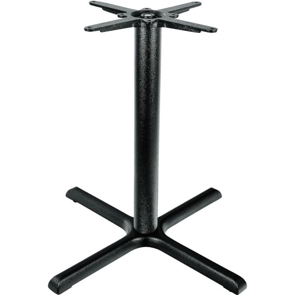 FLAT Base tavolo Regulo ghisa a croce; 57x56x72 cm (LxLxH); nero; quadrata