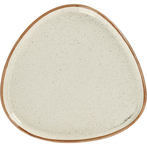6x VEGA Assiette Sidina plate, organique, avec rebord; 20.7x19.5x2 cm (LxlxH); beige; organique; 6 pièce(s) / Lot