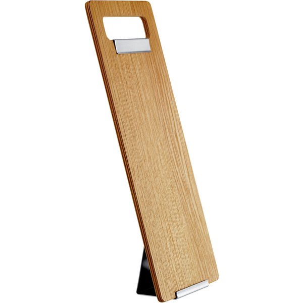 Porta menu con pinza Unico formato bar VEGA; formato bar, 14.5x37.2 cm (LxH); quercia